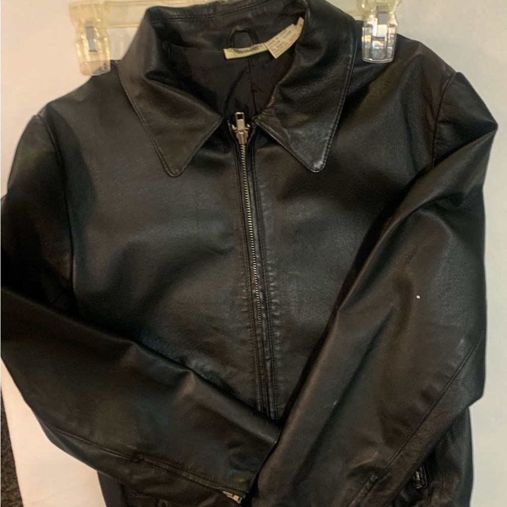Newport News Black Leather Jacket